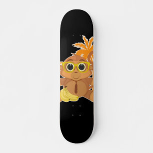 Skateboard Monkey Nerd