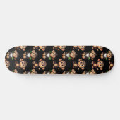 Skateboard Monkey Pattern Design Black  (Horz)
