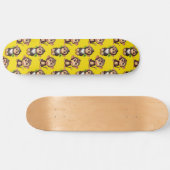 Skateboard Monkey Pattern Design Yellow  (Horz)