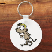 Skateboard Monkey-Sleutelhanger Sleutelhanger (Voorkant)