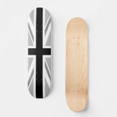 Skateboard Monochrome Union Jack/Drapeau (Recto)