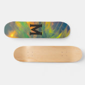 Skateboard monogram initiaal (Horizontaal)