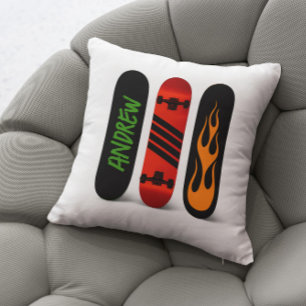Skateboard monogram kussen