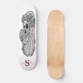 skateboard Monogram Pink LUCKY Skull (Recto)