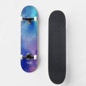 Skateboard Monogramme Aqua Violet Bleu (Recto)