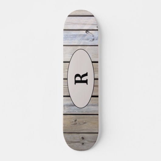 Skateboard Monogramme Bois Patiné (Devant)