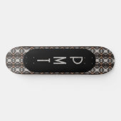 Skateboard Monogramme Brown Skate noir (Horz)