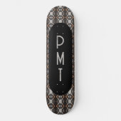 Skateboard Monogramme Brown Skate noir (Recto)