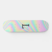 Skateboard Monogramme Cool Girly Moderne Arc-en-ciel (Horz)