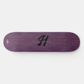 Skateboard Monogramme de dégradé d'améthyste HAMbyWG (Horz)