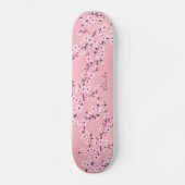 Skateboard Monogramme de fleurs de cerisier rose Parties scin (Recto)