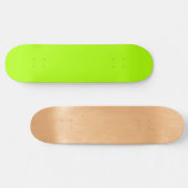 Skateboard monogramme de mode vert néon (Horz)