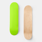 Skateboard monogramme de mode vert néon (Recto)