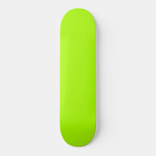 Skateboard monogramme de mode vert néon (Recto)
