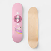 Skateboard Monogramme d'Imaginaire de fille monographique ros (Recto)