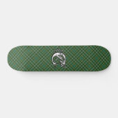 Skateboard Monogramme extrême de Currie de clan de tartan (Horz)