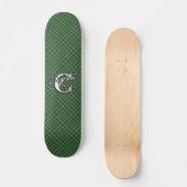 Skateboard Monogramme extrême de Currie de clan de tartan (Recto)