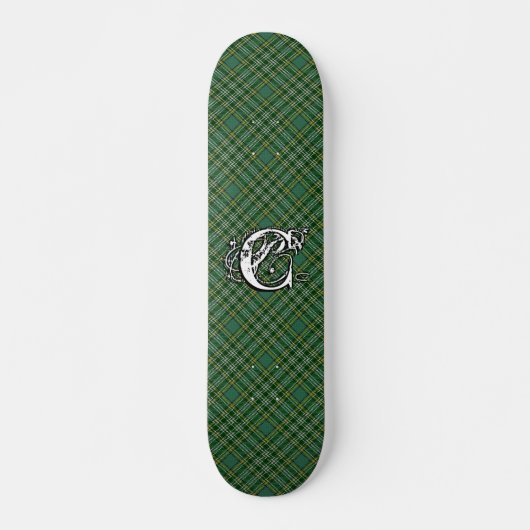 Skateboard Monogramme extrême de Currie de clan de tartan (Devant)