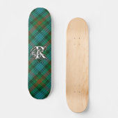Skateboard Monogramme extrême de Ross de clan de tartan (Recto)
