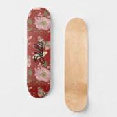 Skateboard Monogramme floral botanique de fleurs sauvages à l (Recto)