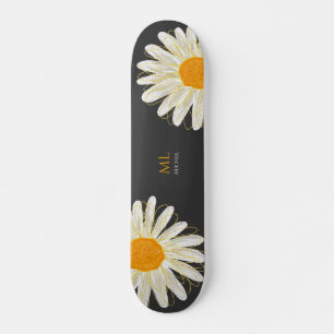 Skateboard Monogramme minimaliste cascolol Chamomiles