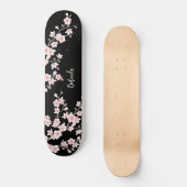 Skateboard Monogramme noir BLUSH rose cerisier (Recto)