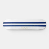 Skateboard Monogramme Or Classic Bleu Blancs (Horz)