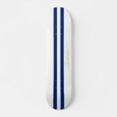 Skateboard Monogramme Or Classic Bleu Blancs (Devant)