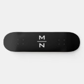 Skateboard monogramme personnalisé (Horz)