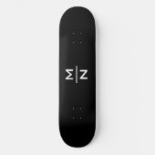 Skateboard monogramme personnalisé (Recto)