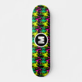 Skateboard Monogramme personnalisé de peinture graffiti moder (Devant)
