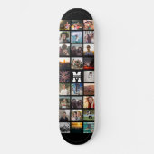 Skateboard Monogramme personnalisé Nom Cool Instagram Photo C (Recto)