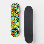 Skateboard Monogramme Pop Art Paisley (Devant)
