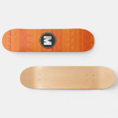 Skateboard Monogramme Retro Animaux colorés Motif #9 (Horz)