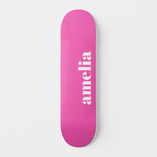 Skateboard Monogramme rose chaud (Recto)