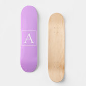 Skateboard Monogramme simple | Ombre subtil rose/violet (Recto)
