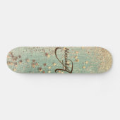 Skateboard Monogramme Stardust sur Sea Green Skate (Horz)
