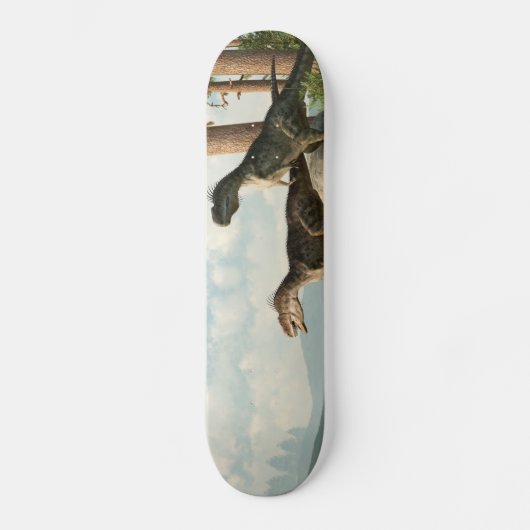 Skateboard Monolophosaurs sur la chasse (Recto)