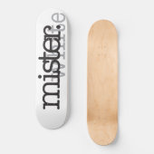 SKATEBOARD MONSIEUR WHITE (Recto)