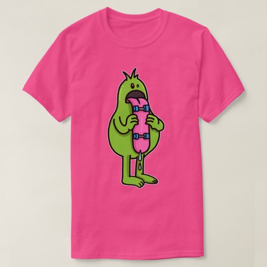Skateboard Monster Big Tongue Skateboarding Gift 1 T-shirt (Design voorkant)