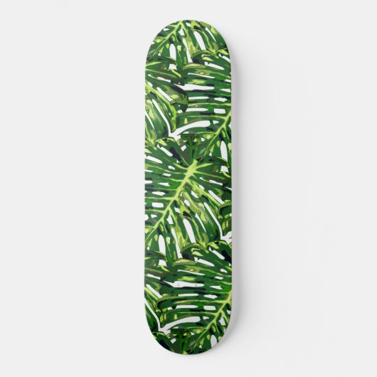Skateboard Monstère tropicale Feuilles - Voyage exotique (Recto)