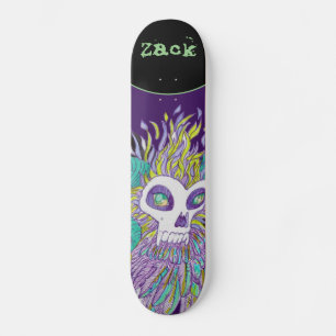 Skateboard Monstre Éffrayant de plumes de démon