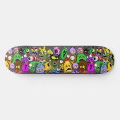 Skateboard Monstres caractères mignons Motif d'Halloween (Horz)