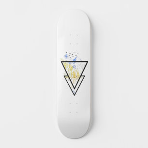 Skateboard Montagne Géométrique