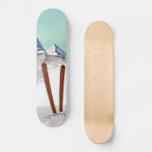 Skateboard Montagnes de ski (Recto)