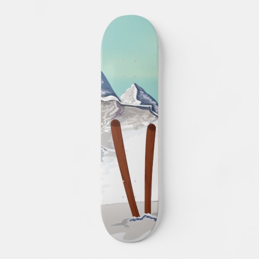 Skateboard Montagnes de ski (Recto)