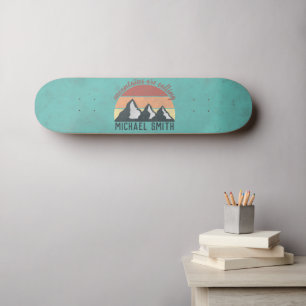 Skateboard Montagnes pastel vintage appellent monogramme