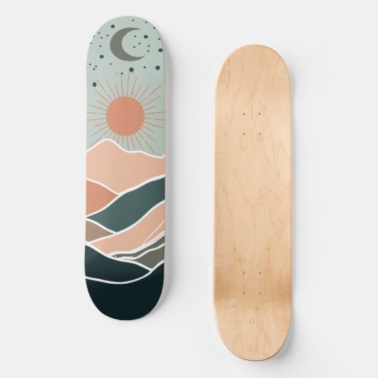 Skateboard Monts Sun & Moon (Recto)