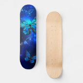 Skateboard Morpho Butterfly in the Dark Background (Recto)