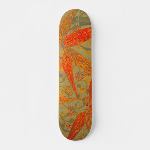 Skateboard Morris & Co. Motif Bamboo Godwin Orange et Sauge